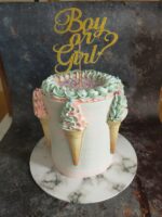 gender reveal celebration cake